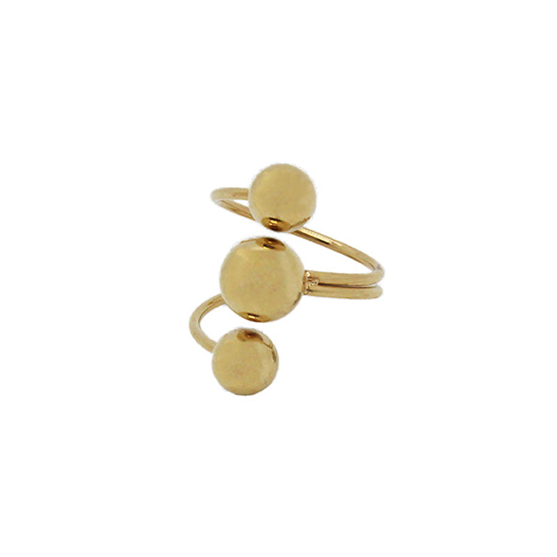 Bold Gold 925 Sterling Silver Party Ring