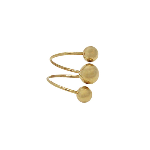 Bold Gold 925 Sterling Silver Party Ring