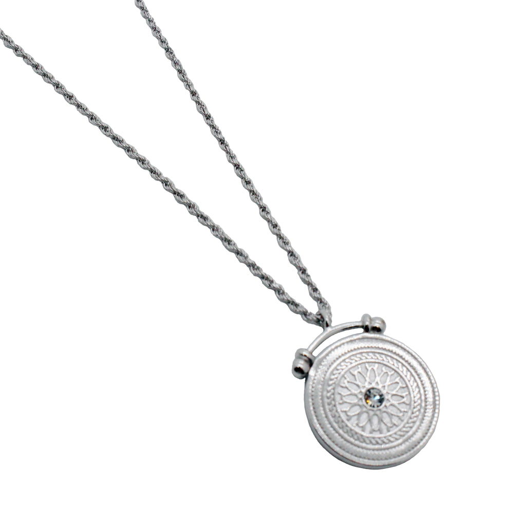 Sterling Silver Ethnic Heritage Coin Necklace