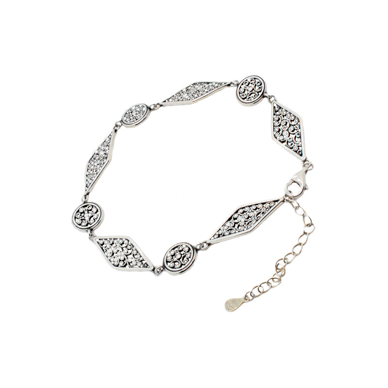 925 Sterling Silver Bohostyle Bracelet