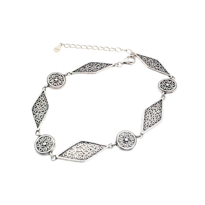 925 Sterling Silver Bohostyle Bracelet